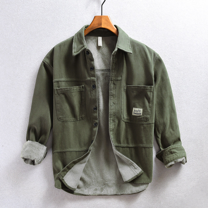 CARL™ | Cargo-Style Fleece Shirt