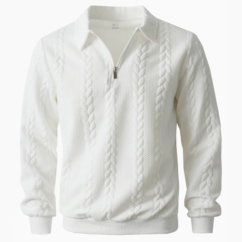 SIMONE™ | Elegantes Polohemd mit Strick-Viertelreißverschluss