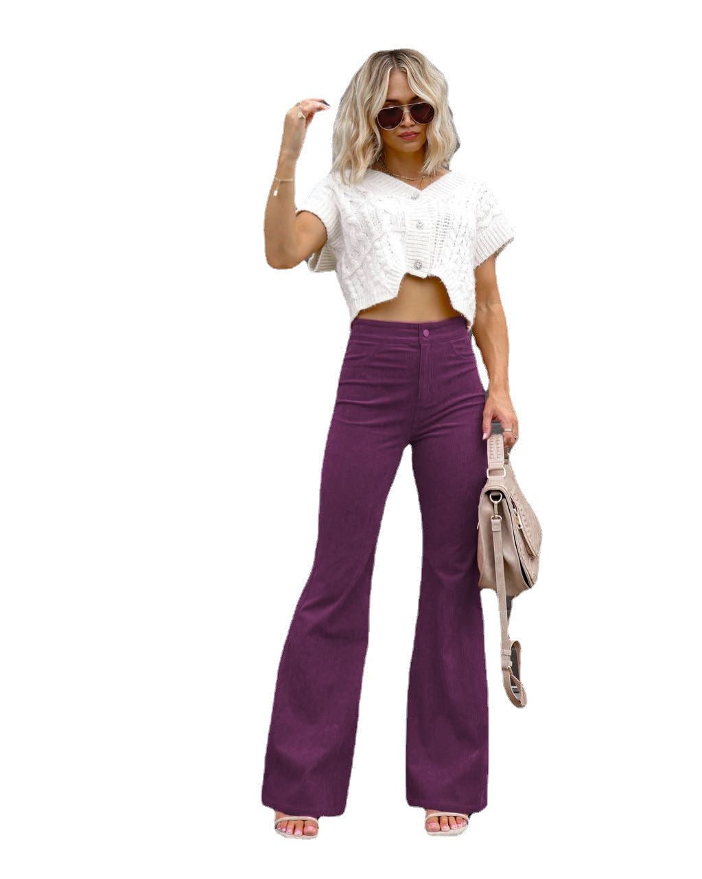 Samt Weite Hosen