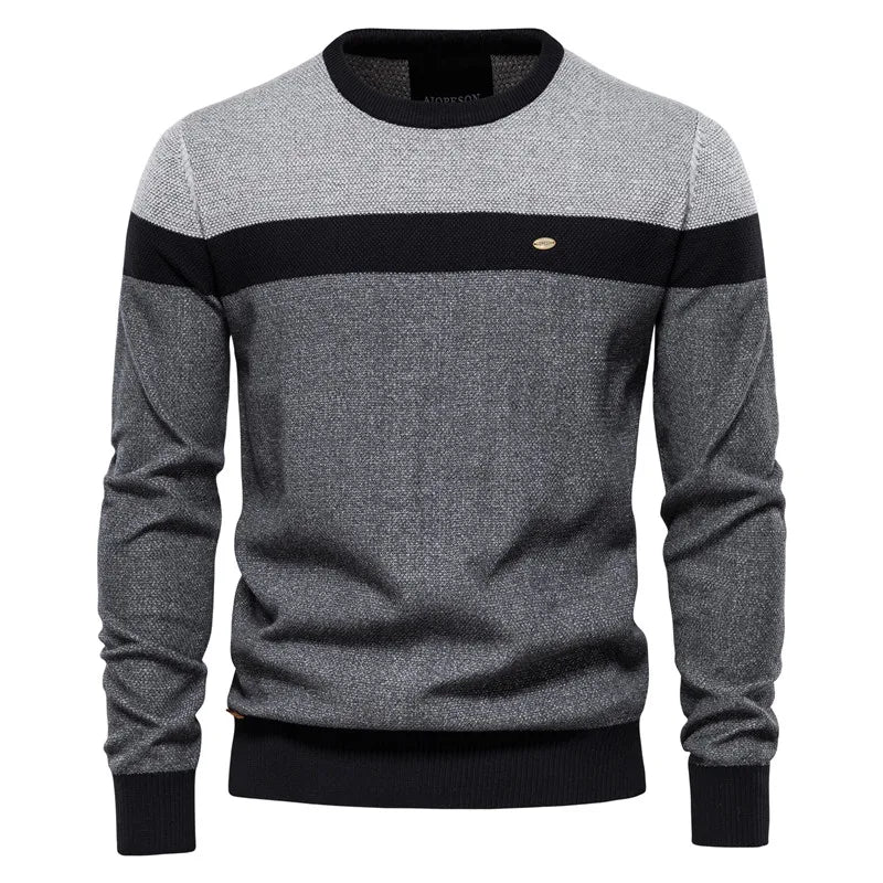 ALBERTO | Herrenpullover mit Rundhalsausschnitt