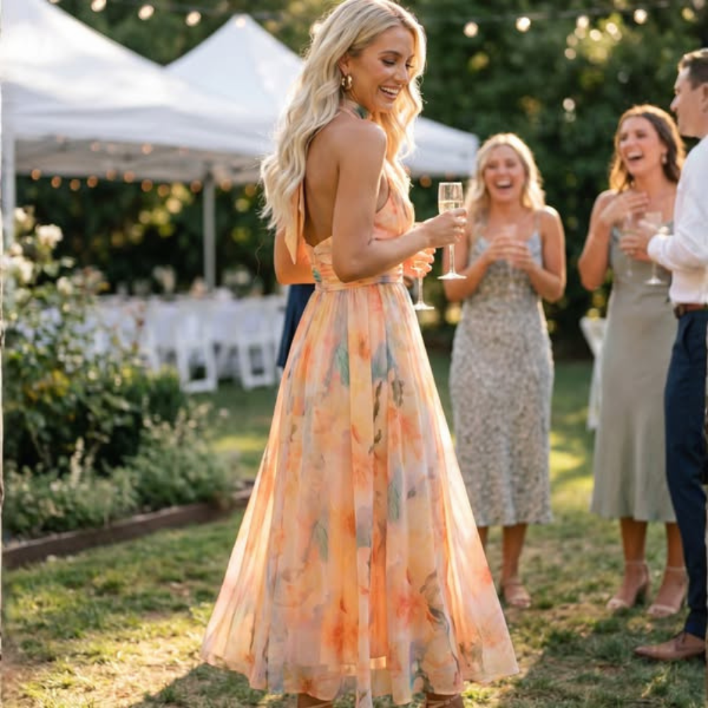 Elvira™ I Peach Hour Dress