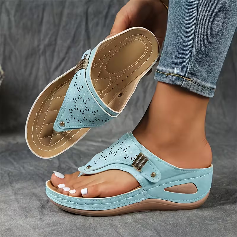 Alina - Komfortable Keilsandalen