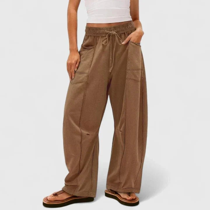 Maria | Bequeme Oversized Damenhose aus 100% Baumwolle
