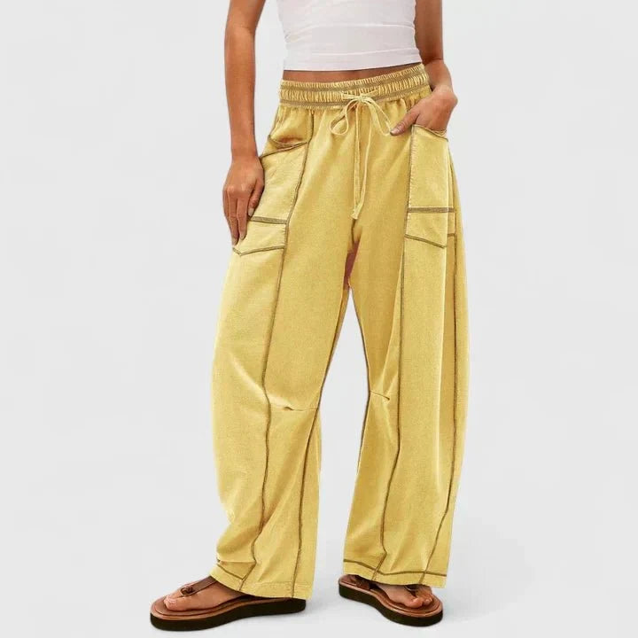 Maria | Bequeme Oversized Damenhose aus 100% Baumwolle