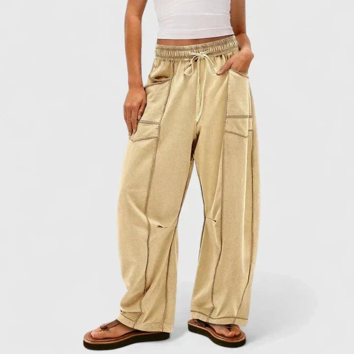Maria | Bequeme Oversized Damenhose aus 100% Baumwolle