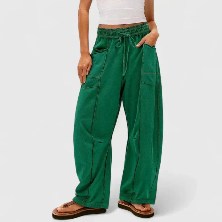 Maria | Bequeme Oversized Damenhose aus 100% Baumwolle