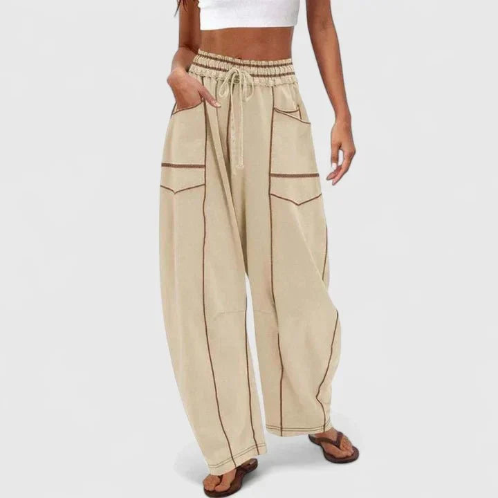 Maria | Bequeme Oversized Damenhose aus 100% Baumwolle