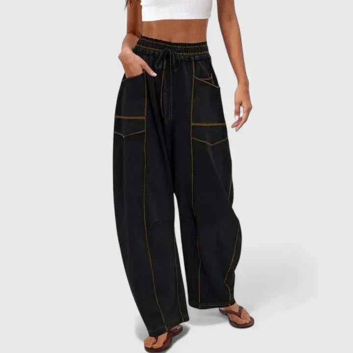 Maria | Bequeme Oversized Damenhose aus 100% Baumwolle