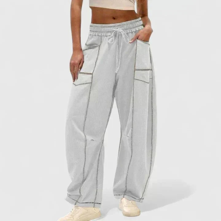Maria | Bequeme Oversized Damenhose aus 100% Baumwolle