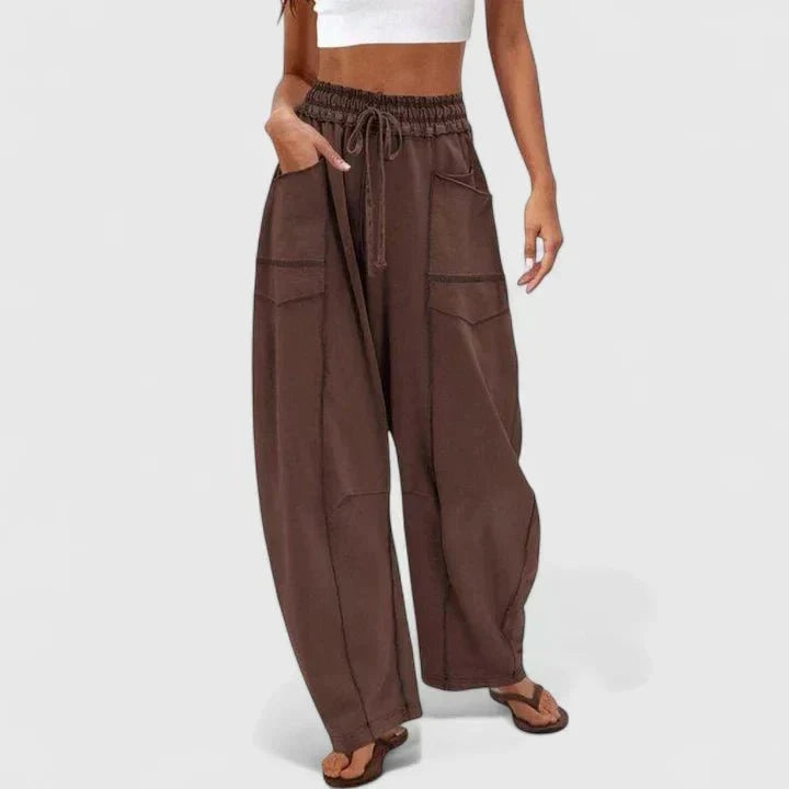 Maria | Bequeme Oversized Damenhose aus 100% Baumwolle