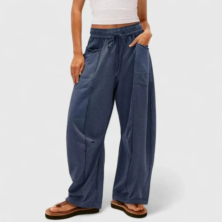 Maria | Bequeme Oversized Damenhose aus 100% Baumwolle