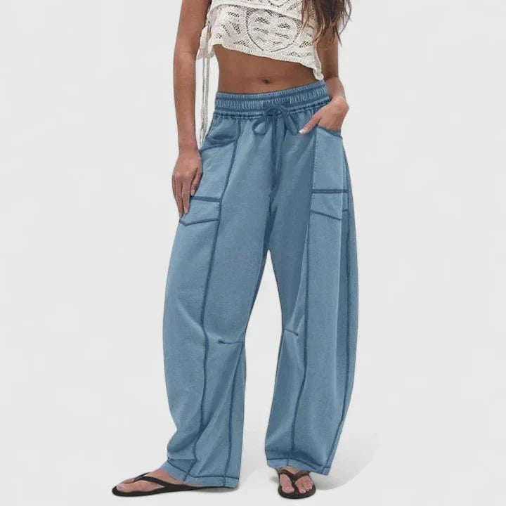 Maria | Bequeme Oversized Damenhose aus 100% Baumwolle